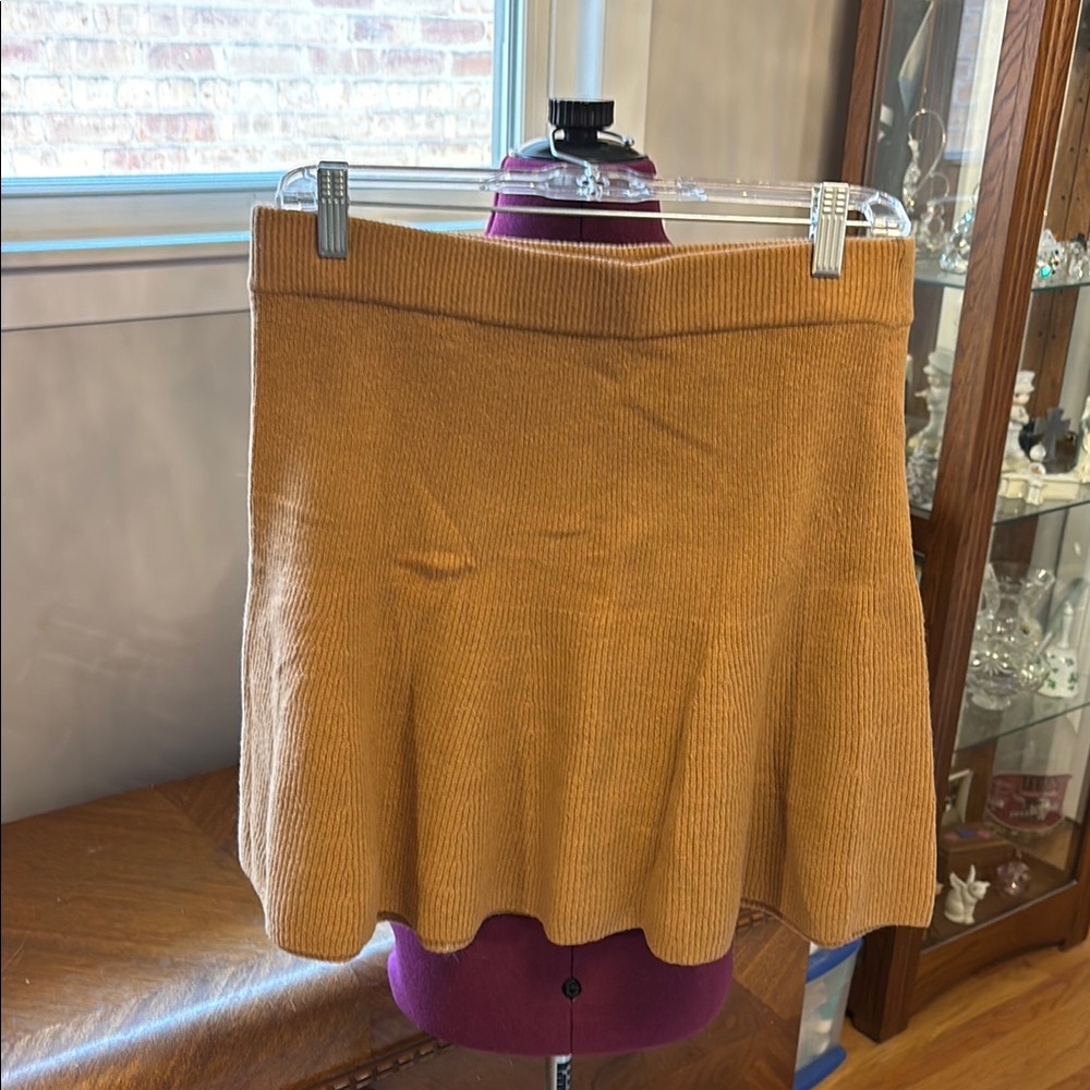 GAP Yellow Mini Fit and Flare Skirt for Casual Wear